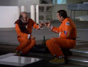 Victor and John raise a toast