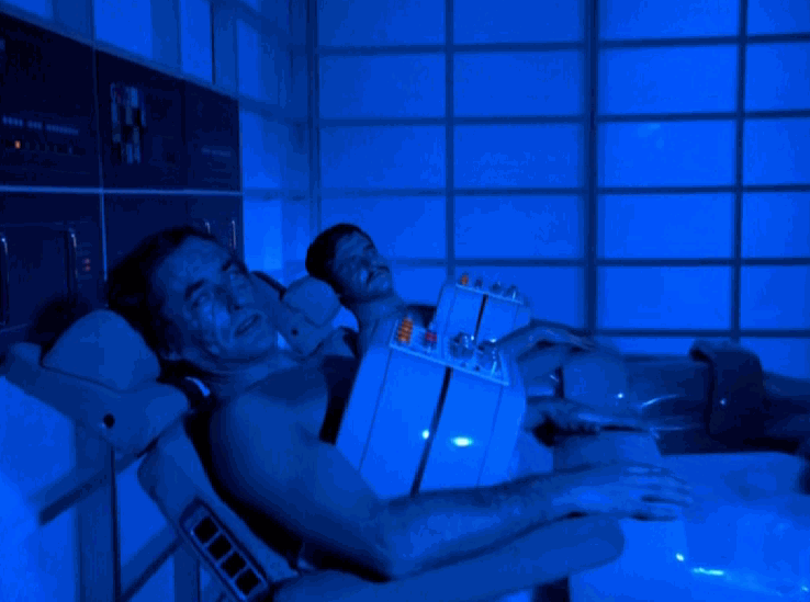 Astronauts Frank and Eric radiation sickness